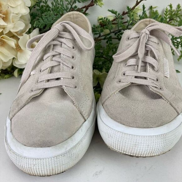 SUPERGA shoes | suede dove grey | size 8 | gym shoe - Picture 6 of 14